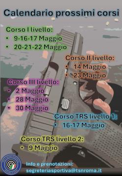Calendario prossimi corsi maggio